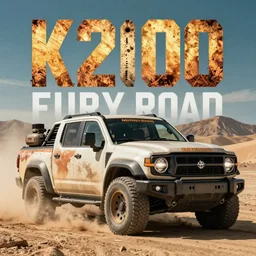 K2000 in mad max: fury road (2016) photorealistic 8k promotional photo shot