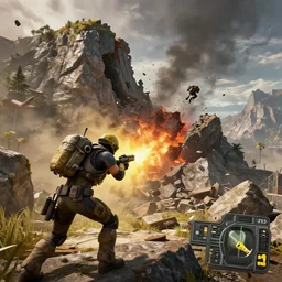 Borderlands 2 gameplay of a mountain collapse