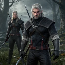 Jens Stoltenberg as the Witcher in the videogame The Witcher 3