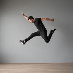 man jumping by Eric