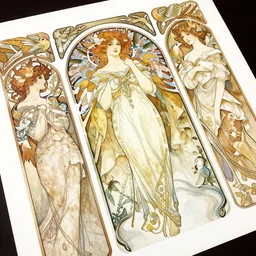 a beautiful intricate watercolor illustration of a beatutifull woman with birds, detailed paper, 4 k, ultra - wide angle, ornate, elagant, by william turner, by victo ngai, by alphonse mucha, by miho hirano, by moebius, hd, trending on artstation, hyper detailed, muted intense colors