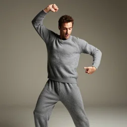 richard iv the roman king, excited real human wearing cashmere pyjama, soft studio lighting, sigma lens photo, he is dancing dirty dancing