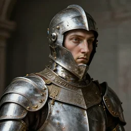 paladin in the style of renaissance by michelangelo photograph of extremely detailed dystopian close up