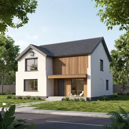 3 d render of a house