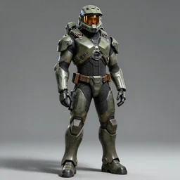 a full body shot of kanye west in a suit like master chief with helmet off tactical futuristic exo suit, a character portrait by artgerm, trending on artstation, fantasy art, ilya kuvshinov, artstation hd, artstation hq, digital art