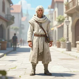 poor beggar on the streets, bright, white, ultra detailed fantasy, dndbeyond, bright, colourful, realistic, dnd character portrait, full body, pathfinder, pinterest, art by ralph horsley, dnd, rpg, lotr game design fanart by concept art, behance hd, artstation, deviantart, hdr render in unreal engine 5
