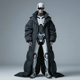 leaked screenshot of Balenciaga campaign for the year 2032, cybernetic fashion