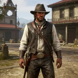arthur from rdr 2 in toliatty center photorealism n - 2 0