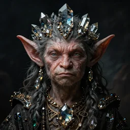 hyper realistic portrait of goblin, cinematic, symmetric, dark crystal, alan lee, jean baptiste monge, brian froud scott radke