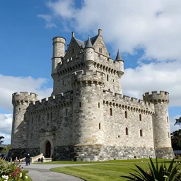 castle in new zealand, high detail, high definition, photorealistic, 8k,