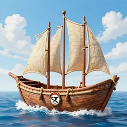 Anime one piece ship made by Aivazovsky Ivan
