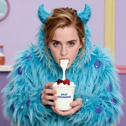 yogurt monster, emma watson