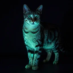 phosphorescent tabby under blacklight skinny