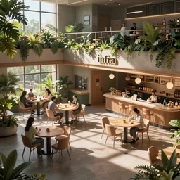 cafeteria inspired by the game infra
