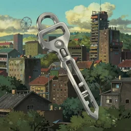 a wholesome animation key shot of a post apocalyptic 8 0's urban populated lanscape by studio ghibli, animation, sharp, rendered in unreal engine 5, focused, anime key art by greg rutkowski, bloom, dramatic lighting