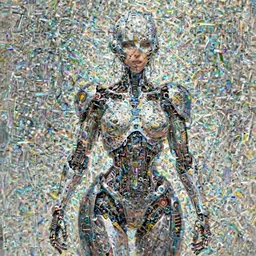 cyborg goddess of technology by senior concept artist josephine wall, trending on artstation, puzzle art