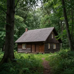 house in forest