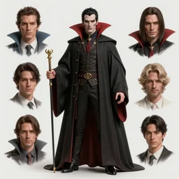 dracula, character sheet, concept design, contrast, hot toys, kim jung gi, greg rutkowski, zabrocki, karlkka, jayison devadas, trending on artstation, 8 k, ultra wide angle, pincushion lens effect