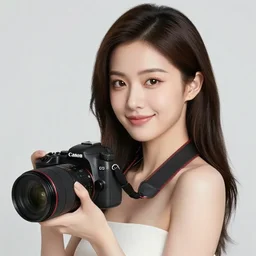 very detailed, photorealistic digital art a beautiful young woman, from the waist up, with sharp features, a beautiful face, soft smile, under studio lighting, taken with a canon eos camera with 1 3 5 mm focal length by wlop