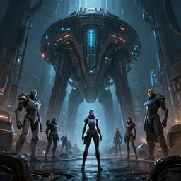 dark forest street mothership mass effect andromeda krogan base wallpaper 3 d pixar disney digital cgi rtx hdr painting bioluminance alena aenami artworks in 4 kby jesper ejsing, feng zhu and loish beeple, by thomas kinkade 2 2 2 2