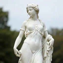a classical greek sculpture of taylor swift as a greek goddess, tourism photography