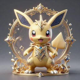 a cute psychic type pokemon:: by beeple and James Gilleard and Justin Gerard :: ornate, dynamic, particulate, intricate, elegant, highly detailed, centered, artstation, smooth, sharp focus, octane render, 3d