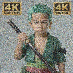 A photo of a real-life roronoa zoro as little kid , Studio Lighting, High Detail, 4K, Title-Shift, Hyperrealism