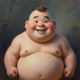 hyper realistic, a cute adorable happy masculine big chungus, painted by greg rutkowski, artgerm, soft lighting, analogous colors