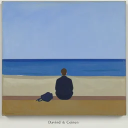 Solitude by the seaside by David Hockney, 1975, exhibition catalog