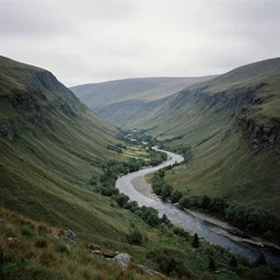 beleriand, landscape, fine art, valley, river