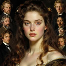portrait of yourself in the style of wayne barlowe, gustav moreau, goward, bussiere, roberto ferri, santiago caruso, luis ricardo falero, austin osman spare