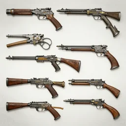 Concept art of Fallout 4 weapons