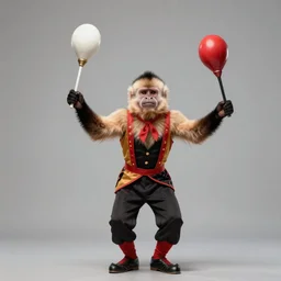 “ a highly detailed beautiful portrait of a capuchin juggler, by gregory manchess, james gurney, james jean ”