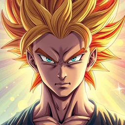 handsome anime man goes super saiyan in the style of jojo's bizarre adventure, ultrafine hyperrealistic detailed face illustration by kim jung gi, irakli nadar, intricate linework, sharp focus, bright colors, matte, octopath traveler, final fantasy, unreal engine highly rendered, global illumination, radiant light, intricate rainbow environment