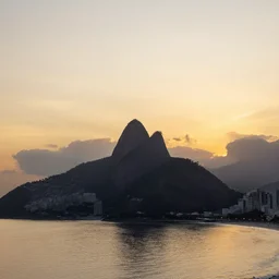 rio de janeiro at sunset, realistic
