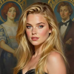 beautiful digital painting of britanny murphy background with high detail, 8 k, stunning detail, photo by artgerm, greg rutkowski and alphonse mucha, unreal engine 5, 4 k uhd