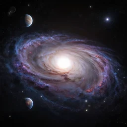 otherwordly galaxy space with few planets and alot of stars hyperrealistic, galaxy, octane render, 3 d, unreal engine 5 render, realistic, photorealistic