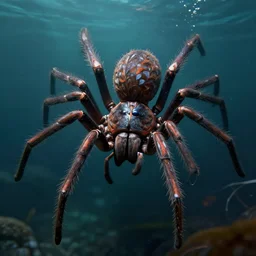 underwater giger spider portrait, hyper detailed, digital art, trending in artstation, cinematic lighting, studio quality, smooth render, unreal engine 5 rendered, octane rendered, art style by klimt and nixeu and ian sprigger and wlop and krenz cushart.