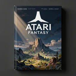 atari fantasy box cover design, art by warren chang, cliff spohn, steve hendricks, hiro kimura and burrell dickey