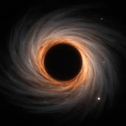 A photo of a black hole taken by James Webb