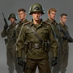 portrait of a russian army in team fortress 2 style, tragic, military art, concept art, fantasy, hd shot, digital portrait, beautiful, artstation, comic style, by artgerm, guy denning, jakub rozalski, magali villeneuve and charlie bowater