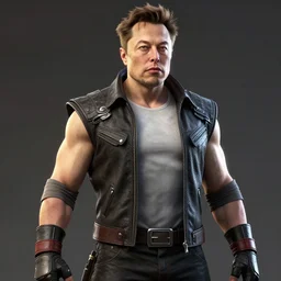 elon musk in mortal kombat, videogame render, 4 k, artstation