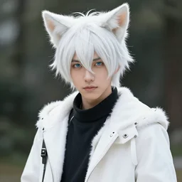 Corbin Bleu as a white-haired catboy character in Final Fantasy XIV