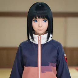 Hyuuga Hinata (From Naruto Series)  depicted as real life character