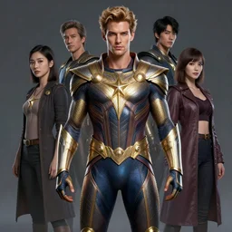 full body portrait of scott summers as a magical star guardian. detailed face, concept art, intricate, highly detailed 8 k, smooth, sharp focus, handsome and aesthetic shape of face and body, artgerm, artstation, art by zexi guo and nira and junpei suzuki and gharliera and rinotuna