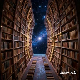 a portal into another space dimension with stars opening up a library. digital art, intricate, highly detailed, dynamic lighting, photorealistic, symmetrical, trending on artstation, award - winning art, art by artgerm and greg rutkowski, wlop, unreal engine, 8 k