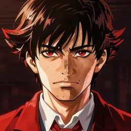 kaworu nagisa! red dead redemption art style, rockstar games art, semi realistic anime, portrait, beautiful face, symmetrical face