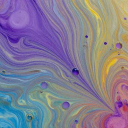 beautiful liquid ink in acrylic paint texture with big oil bubbles. harmonic chromatic tones coloured marble abstraction with purple splashes. ultradetailed realistic art. jean - dragan bibin, beksinski, zawadzki, shaun downey, zoey frank, phil hale, james gurney, frank frazetta, jehan georges vibert, daniel e. greene