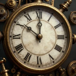 steampunk, clock, time , high quality, high details, high detail photo,digital art,