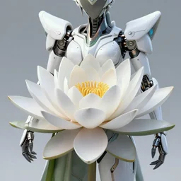 futuristic nymphaea themed mecha waterlily upper body, flower sepal forming clawed hands, highly detailed, nymphaea, 8 k hd resolution, barbatos gundam with floral inlay, bandai box art, star wars, makoto kobayashi, frank gehry, raymond swanland